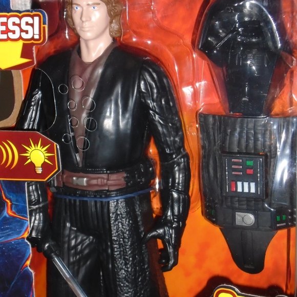 HASBRO, STAR WARS, ANAKIN TO DARTH VADER DOLL/FIGURE, ANIMATED/LIGHTS/SOUND, NEW - Picture 5 of 16